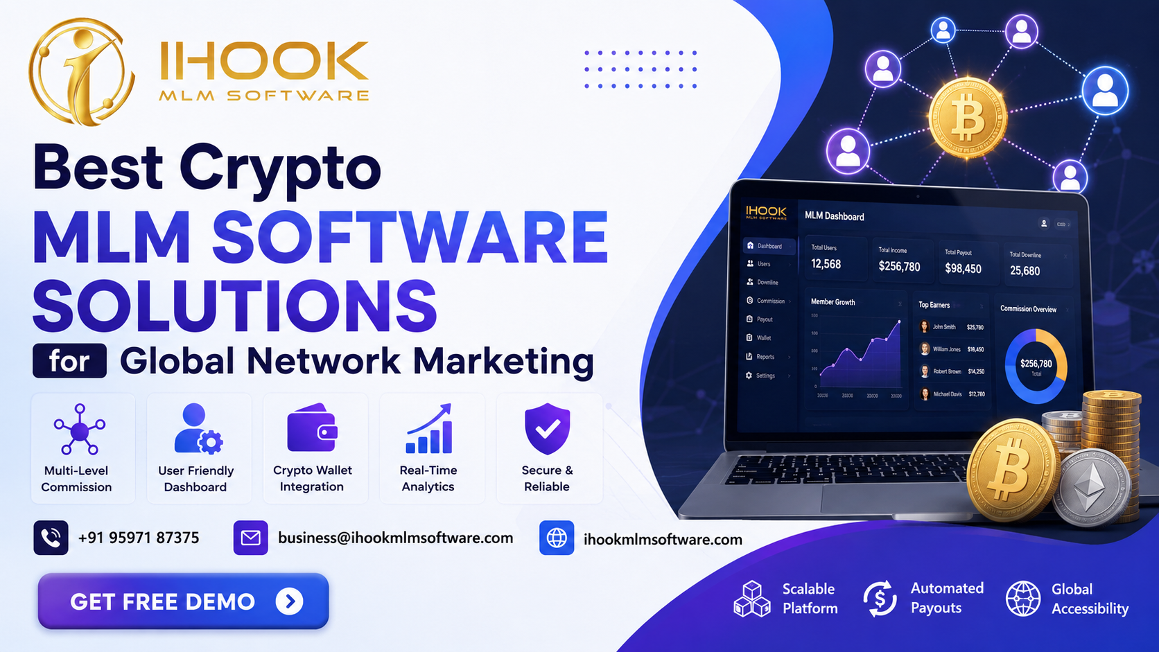 Best Crypto MLM Software Solutions for Global Network Marketing 